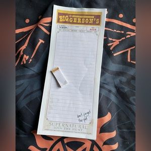 Supernatural Biggersons Notepad